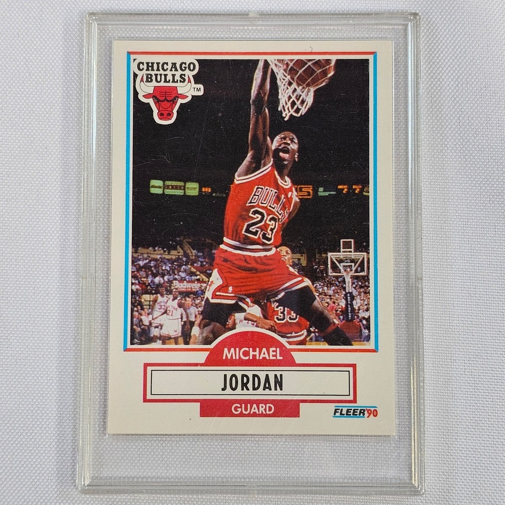 1990 Fleer Michael Jordan #26 Chicago Bulls Basketball Card NBA Guard PRISTINE
